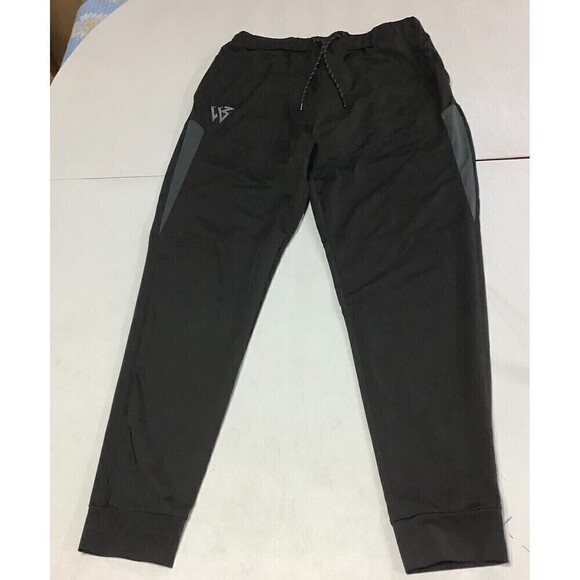 Men's Zenwill Tapered Workout Running Pants Joggers Size Large Black - Picture 1 of 9